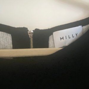 MILLY CREW NECK DRESS WITH BELL SLEEVE